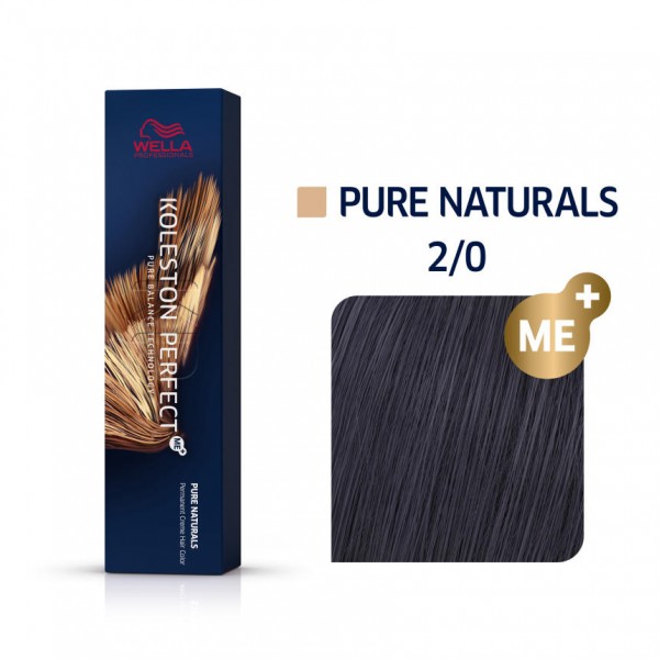 Wella Koleston Perfect Me Pure Naturals 2/0 Μαύρο Φυσικό 60ml