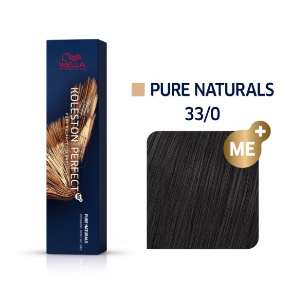 Wella Koleston Perfect Me Pure Naturals 33/0 Καστανό Σκούρο Έντονο Φυσικό 60ml