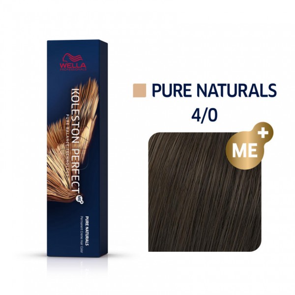 Wella Koleston Perfect Me Pure Naturals 4/0 Καστανό 60ml