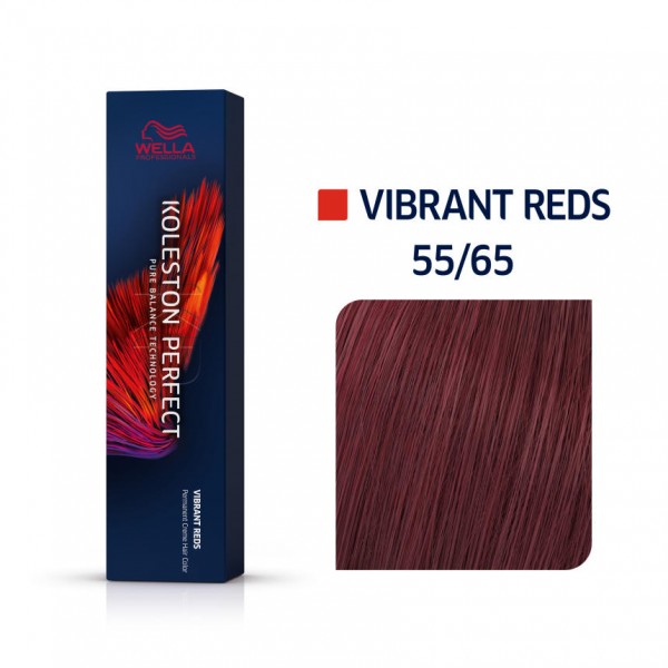 Wella Koleston Perfect Me Vibrant Reds 55/65 Έντονο Καστανό Ανοιχτό Βιολέ Μαονί 60ml