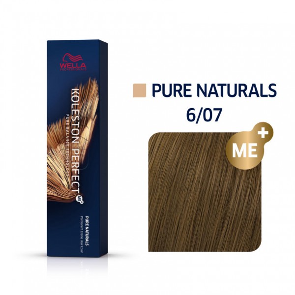 Wella Koleston Perfect Me Pure Naturals 6/07 Ξανθό Σκούρο Φυσικό Καφέ 60ml