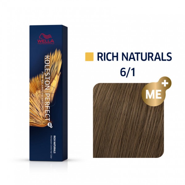 Wella Koleston Perfect Me Rich Naturals 6/1 Ξανθό Σκούρο Σαντρέ 60ml