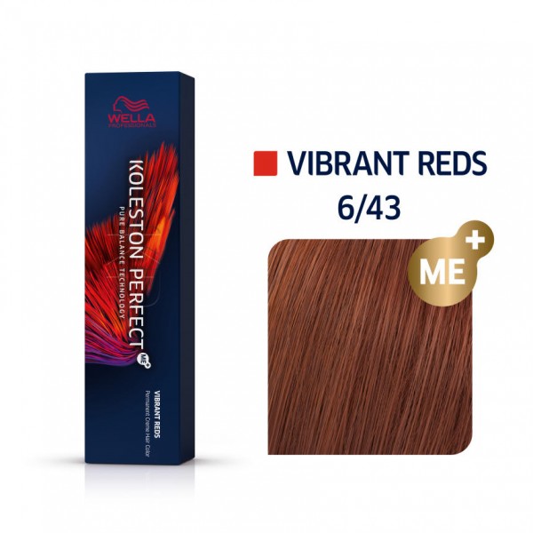 Wella Koleston Perfect Me Vibrant Reds 6/43 Ξανθό Σκούρο Κόκκινο Χρυσό 60ml