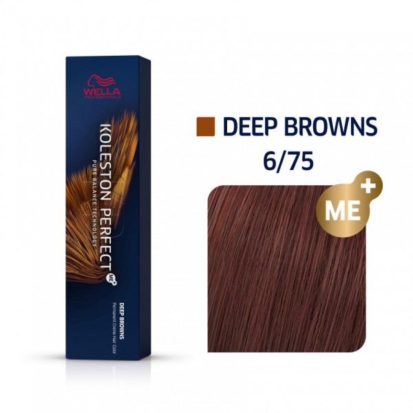 Wella Koleston Perfect Me Deep Browns 6/75 Ξανθό Σκούρο Καφέ Μαονί 60ml