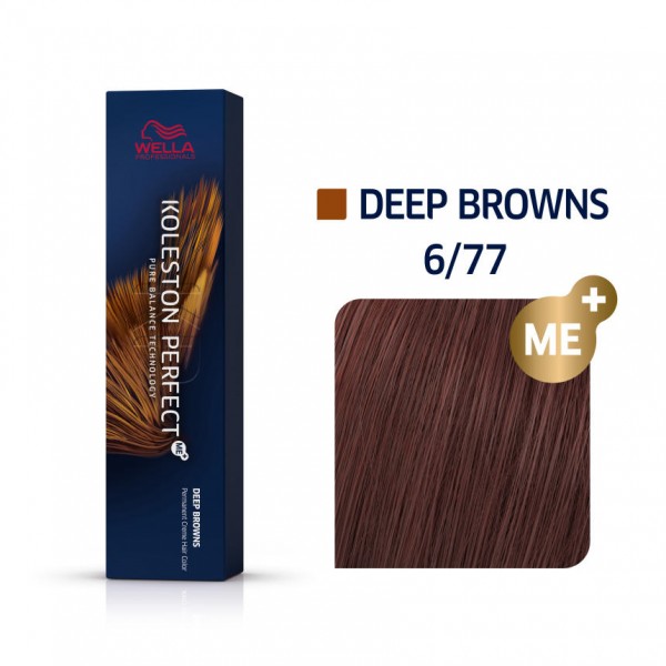 Wella Koleston Perfect Me Deep Browns 6/77 Ξανθό Σκούρο Καφέ Έντονο 60ml