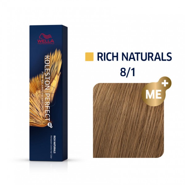 Wella Koleston Perfect Me Rich Naturals 8/1 Ξανθό Ανοιχτό Σαντρέ 60ml