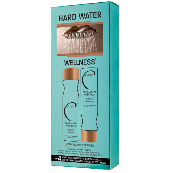 Malibu C Hard Water Wellness (1 shampoo 266ml, 1 conditioner 266ml, 4 treatments 5g)