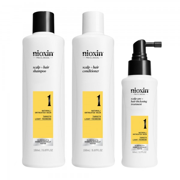 Nioxin Σύστημα 1 Trial Kit 150+150+50ml