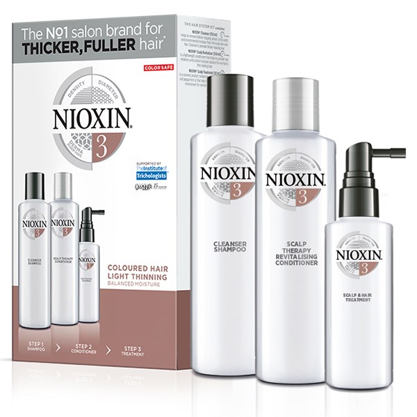 Nioxin KIT Σύστημα 3 (Σαμπουάν 150ml, Conditioner 150ml, Θεραπεία 50ml)