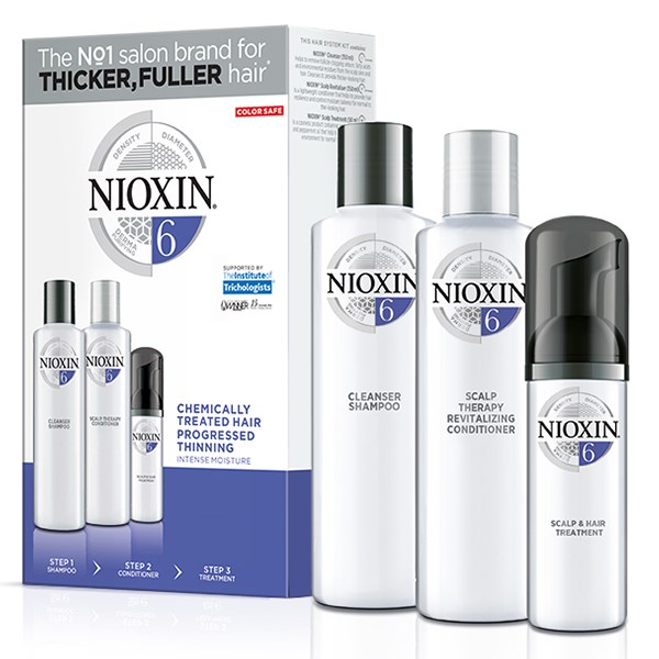 Nioxin KIT Σύστημα 6 (Σαμπουάν 150ml, Conditioner 150ml, Θεραπεία 40ml)